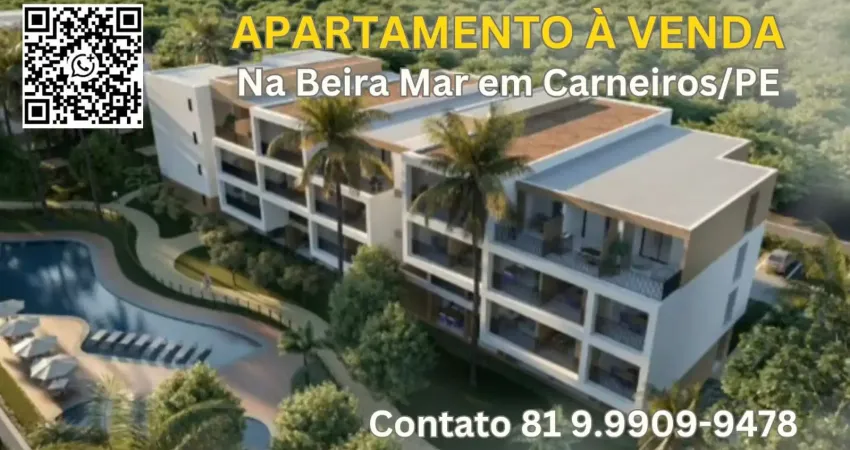Apartamento à venda beira mar carneiros em tamandare/pe| 3 quartos sendo 1 suite| 1wc | 2 vagas| 128m²