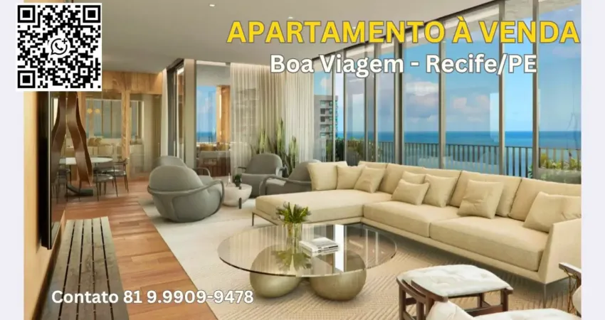 Apartamento à venda no bossa boa viagem-recife/pe| 2 quartos sendo 2 suites| 1wc| 2 vagas| 108m²