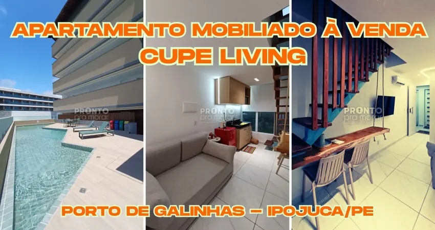 Apartamento mobiliado à venda em porto de galinhas-ipojuca/pe | 1 quarto | 1 wc | 29m²