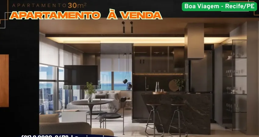 Apartamento à venda em boa viagem-recife/pe |  1 quarto | 1 wc | 1 vaga | 30m²