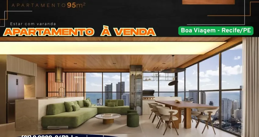 Apartamento à venda em boa viagem-recife/pe |  3 quartos | 3 suites | wc | 2 vagas | 95m²