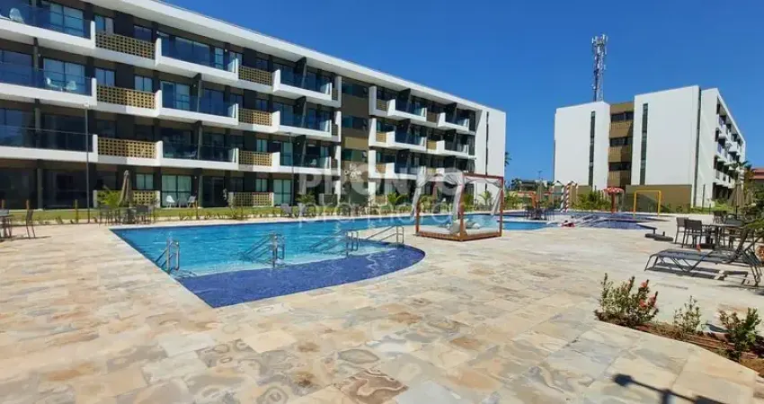 Apartamento mobiliado em muro alto | frente piscina | 1 quarto | varanda | lazer completo | somente venda à vista