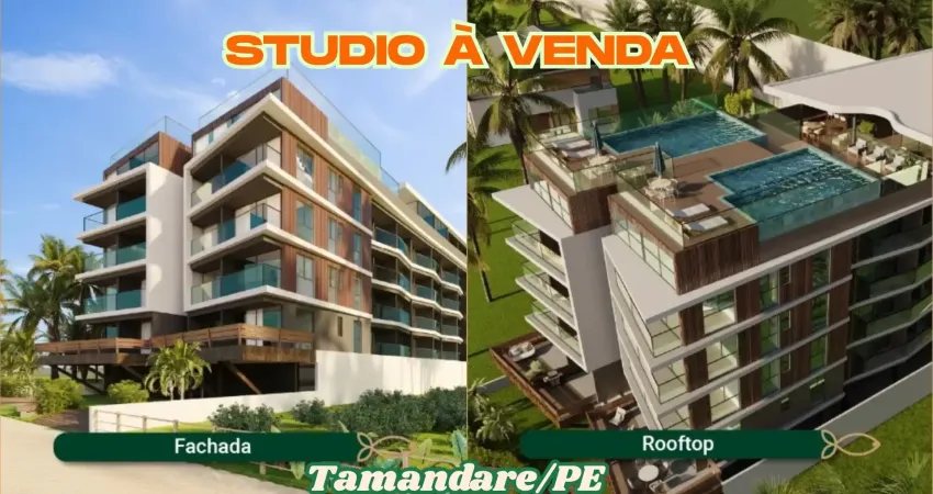 Studio à venda na beira mar praia de tamandare/pe |1 quarto | 1 wc | 1 vaga | 29m²