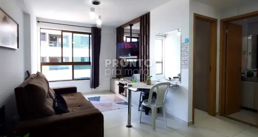 Flat 1 quarto | 33m² | candeias | andar alto | varanda | vaga | lazer completo