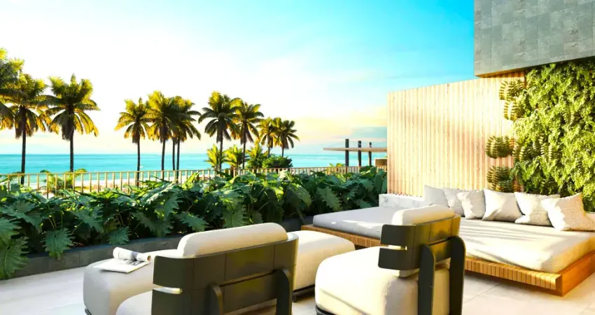 Casa duplex frente mar em carneiros com jardim e piscina privativa- luxo e sofisticação -auguri -rio ave