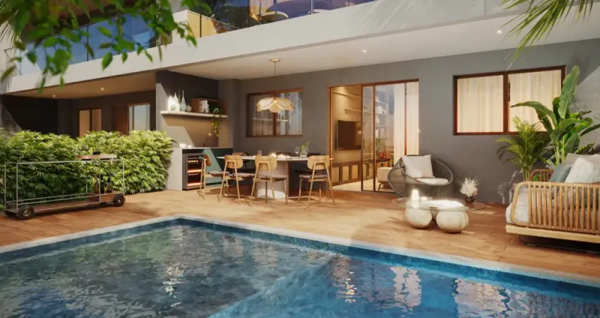 Apartamento térreo com piscina privativa e 04 suítes - estrutura de resort- rota due