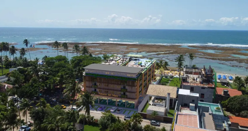 Apartamento à venda na beira mar de porto de galinhas/pe | 1 quarto | 1 wc | 1 vaga | 29m²