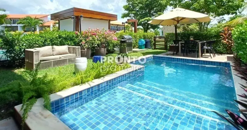 Casa duplex mobiliada à venda em condominio na beira mar da praia de carneiros-tamandare/pe