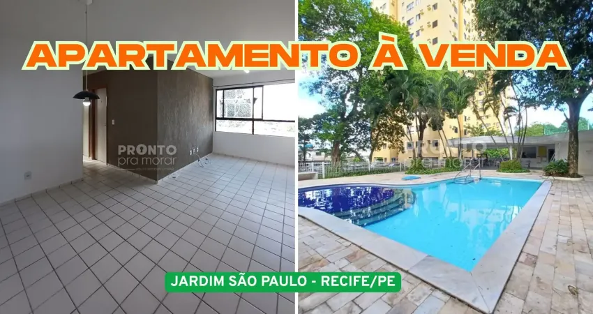 Apartamento à venda no village tropical residence em jardim são paulo-recife/pe