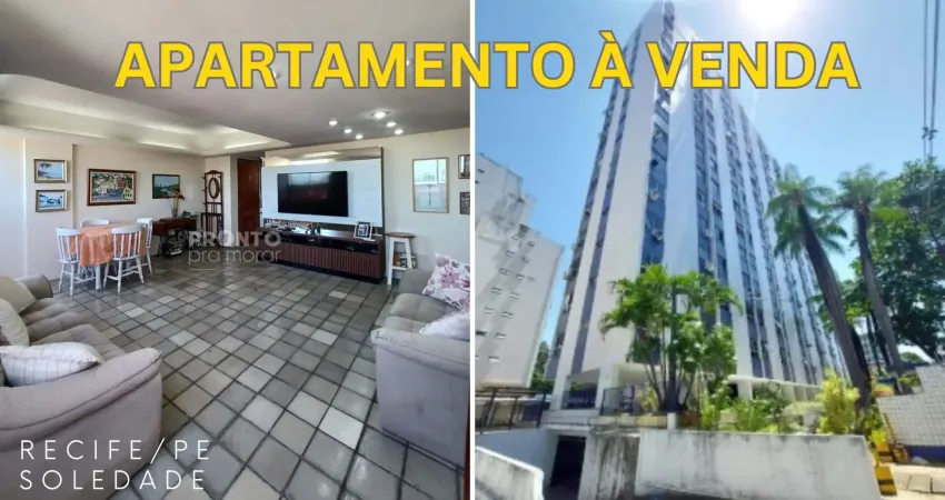 Apartamento à venda na soledade -recife/pe 3 quartos sendo 1 suite 1 wc 1 vaga 85m²