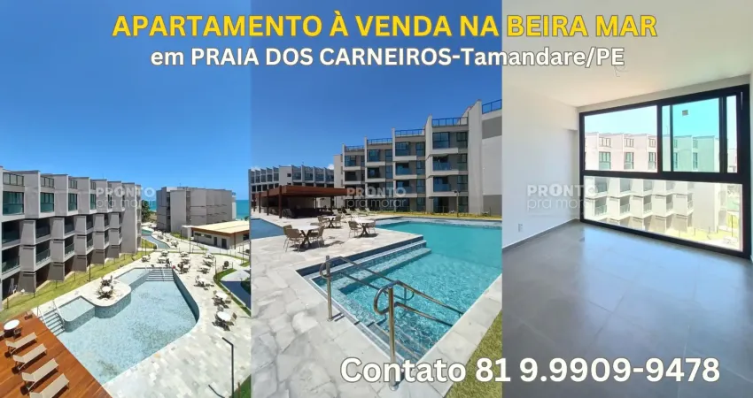 Apartamento à venda pe na areia na praia dos carneiros-tamandare/pe