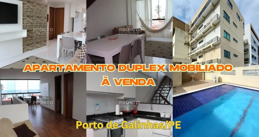 Apartamento duplex mobiliado à venda em porto de galinhas/pe