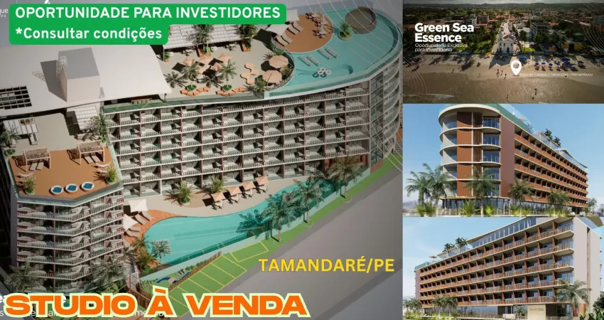 Studio à venda na praia de campas em tamandare/pe - 1 quarto | 1 wc | 1 vaga | 19m²