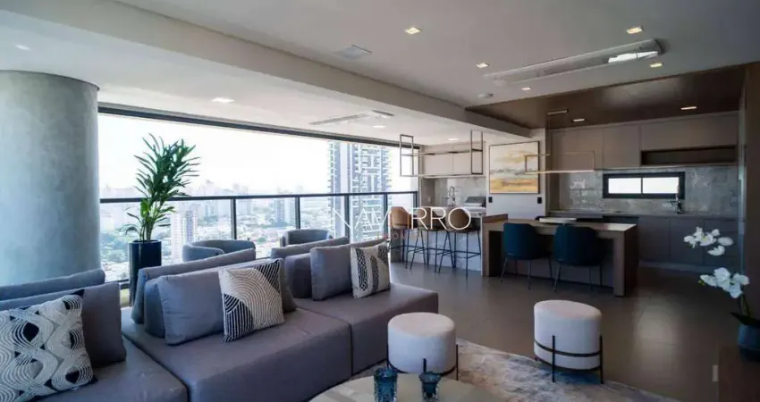 Apartamento mobiliado com 3 suítes à venda, 151 m² por r$ 2.890.000 - jardim faculdade - sorocaba/sp