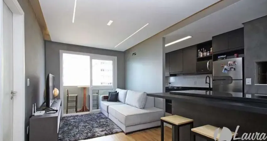 Apartamento mobiliado 1 dormitório com sacada na nova carlos gomes