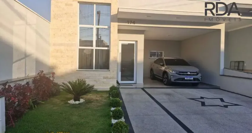 Encante-se com essa casa térrea completa no condomínio mântova com ambientes 100% planejados e climatizado