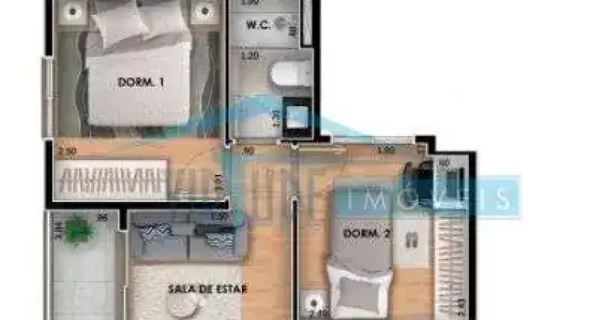 Apartamento em condomínio para venda no bairro vila matilde, 2 dorm, 43 m
