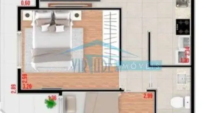 Apartamento em condomínio para venda no bairro vila granada, 1 dorm, 25 m