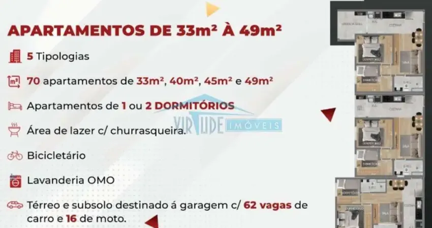 Apartamento em condomínio para venda no bairro vila formosa, 2 dorm, 1 vagas, 49 m