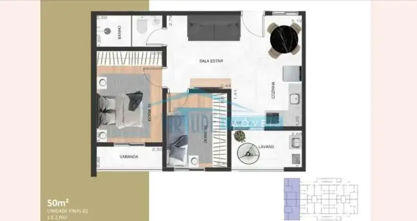 Apartamento em condomínio para venda no bairro aricanduva, 2 dorm, 31 m