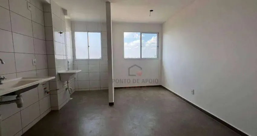 Apartamento com 2 dormitórios para alugar, 49 m² por r$ 1.250,00/mês - conjunto frei eugênio - uberaba/mg