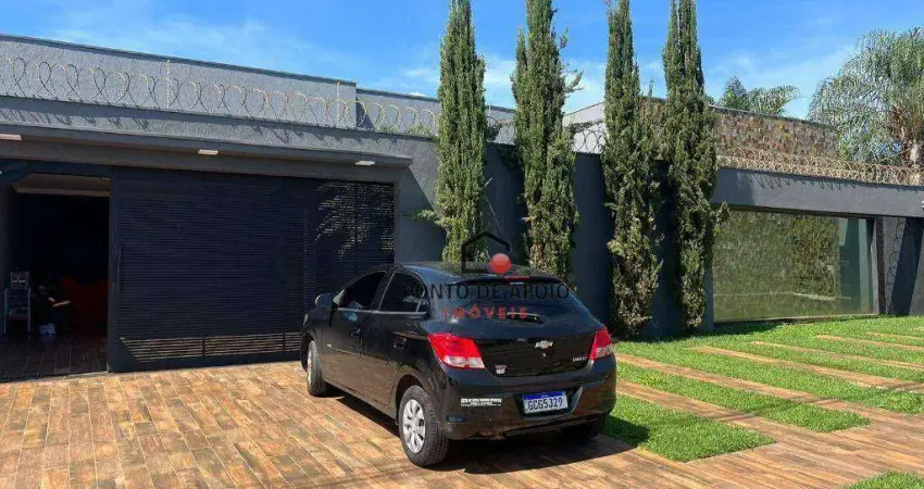 Casa com 5 dormitórios à venda, 500 m² por r$ 2.200.000 - residencial mário de almeida franco - uberaba/mg