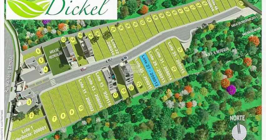 Terreno em condomínio fechado à venda na Rua Walace Landal, 220, Santa Cândida, Curitiba