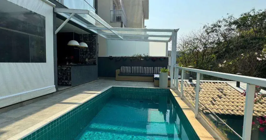 Casa à venda em santana de parnaíba, alphaville, com 3 quartos, com 368 m², new ville
