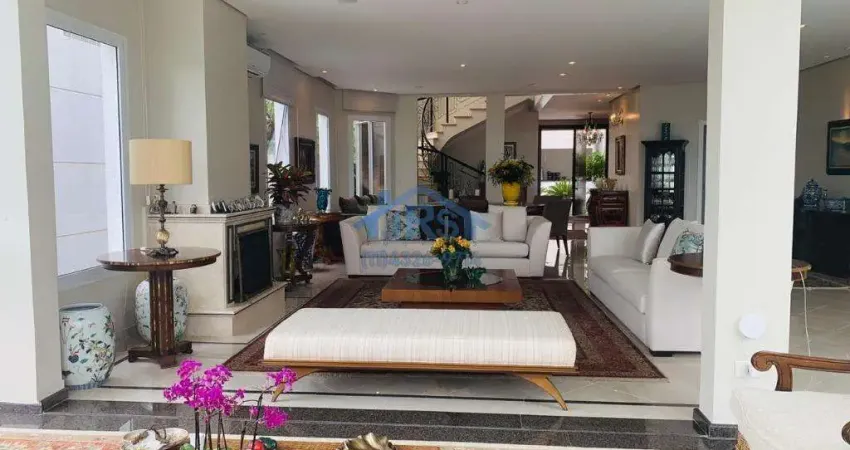 Sobrado à venda em santana de parnaíba, residencial dez (alphaville), com 5 suítes, com 950 m²