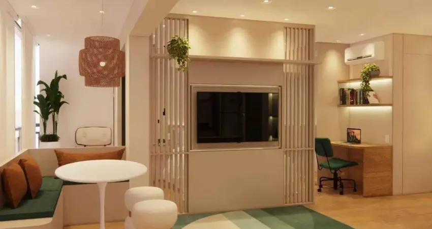 Apartamento para alugar em barueri, empresarial 18 do forte, com 1 quarto, com 56 m²