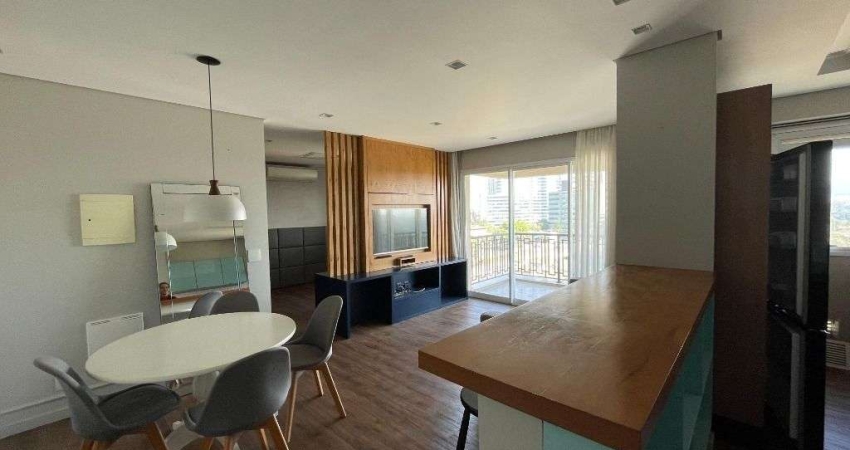 Apartamento com 1 dormitório para alugar, 51 m² por R$ 5.780,00/mês - Alphaville - Barueri/SP