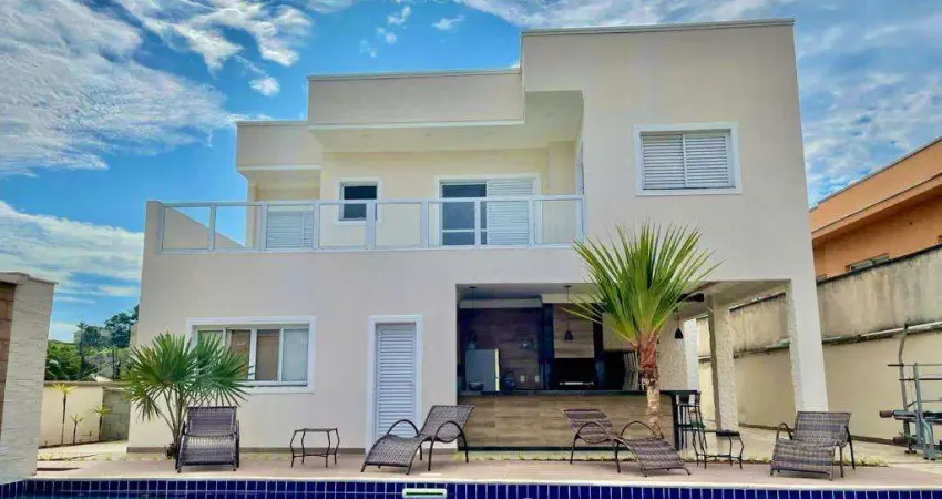 Sobrado à venda em jandira, parque nova jandira, com 5 suítes, com 440 m², condominio beverly hills