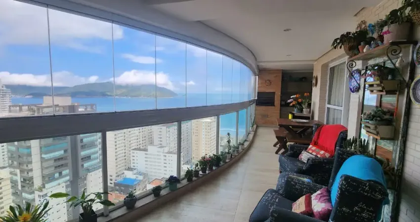 Andar auto com vista para o mar no bairro do embaré com lazer total