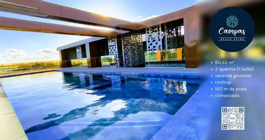 Apartamento para venda em tamandaré, campas, 2 dormitórios, 1 suíte, 2 banheiros, 1 vaga