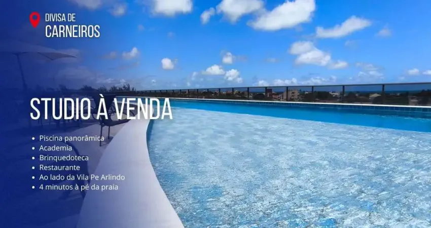 Flat para venda em tamandaré, ariquindá, 1 dormitório, 1 suíte, 1 banheiro