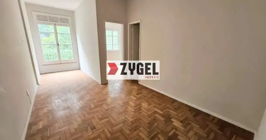 Apartamento de 40 m² no flamengo, rua oswaldo cruz — sala, quarto, cozinha, banheiro e garagem.