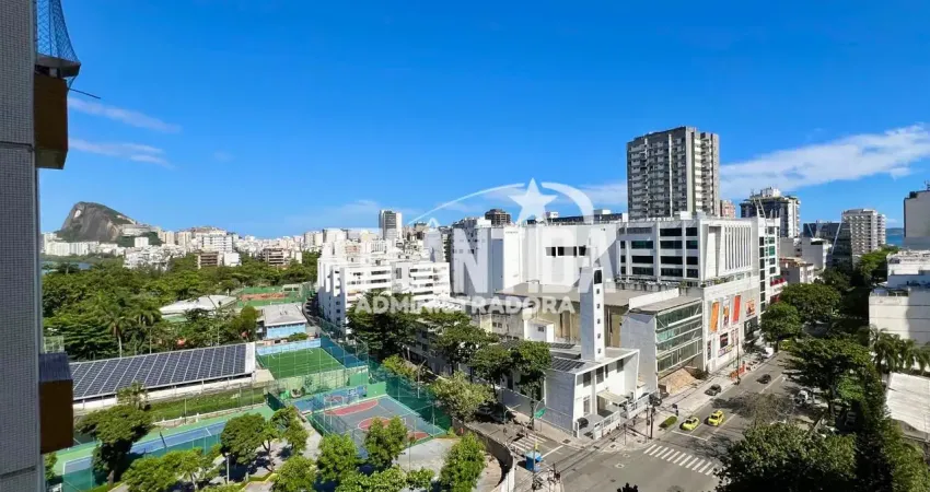 Leblon – rua afrânio de melo franco | andar alto com vista parcial para o mar