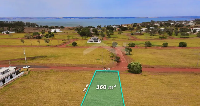 Lote de 360m² no riviera iv por r$40mil | vista para a represa e 900m do clube