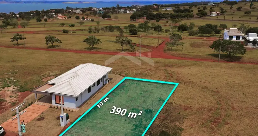 Lote 390m² r$ 50k riviera iv | próximo portaria e 1.3km represa | vista para casa de 2 pavimentos