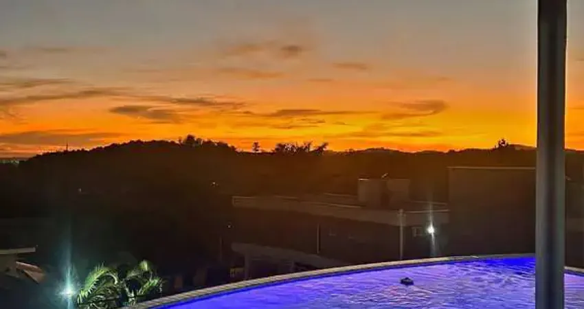 Vista panorâmica no porto atibaia — piscina panorâmica e automação.