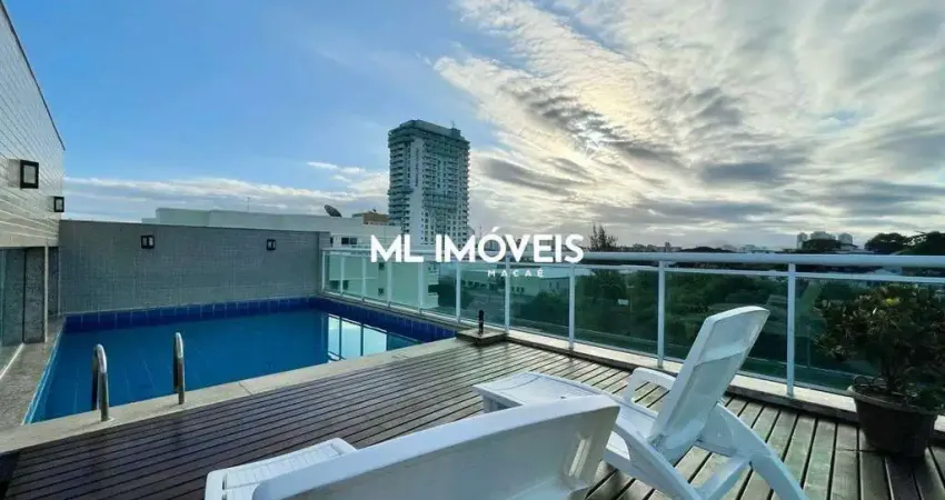 Apartamento à venda, 3 quartos, 1 suíte, 2 vagas, praia campista - macaé/rj