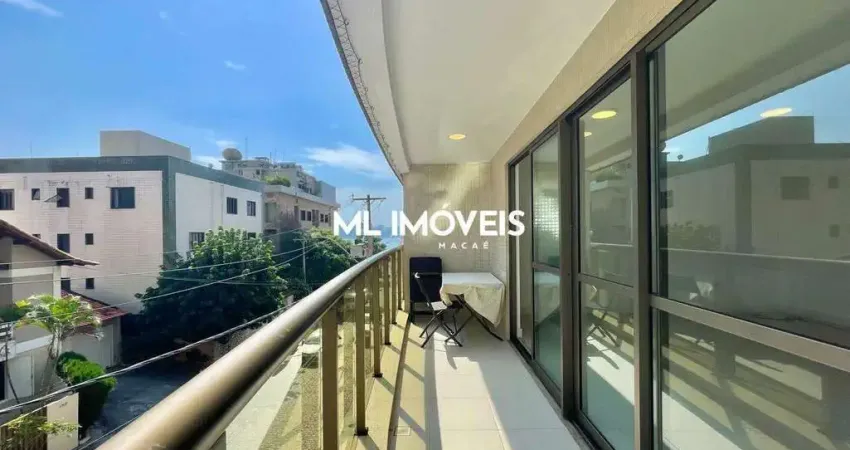 Apartamento para aluguel, 3 quartos, 3 suítes, praia do pecado - macaé/rj