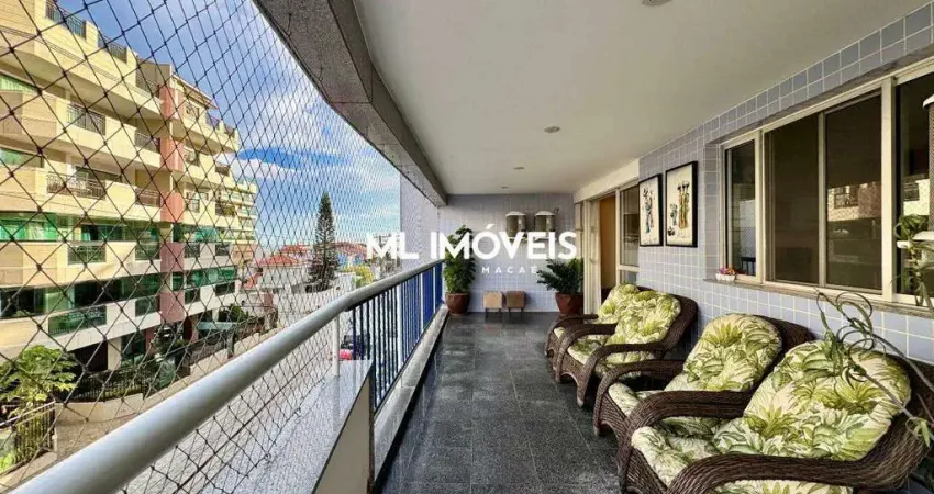 Apartamento à venda, 3 quartos, 2 suítes, 2 vagas, praia do pecado - macaé/rj