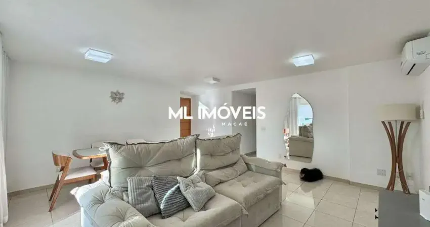 Apartamento à venda, 3 quartos, 1 suíte, 2 vagas, praia do pecado - macaé/rj