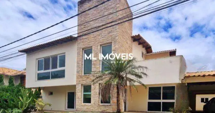 Casa à venda, 5 quartos, 3 suítes, 4 vagas, cancela preta - macaé/rj