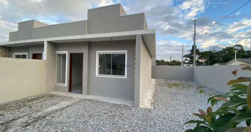 Casa em matinhos , balneário saint etiene, medida do terreno 150m² e de área construída 43m², 2 dormitórios ( sendo 1 suíte ) e 6 vagas - matinhos - pr