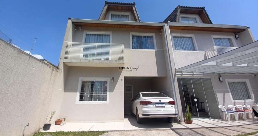 Excelente Sobrado Triplex com 118m², 3 dormitórios ( sendo 1 suíte ) e 2 vagas - Abranches - Curitiba - PR