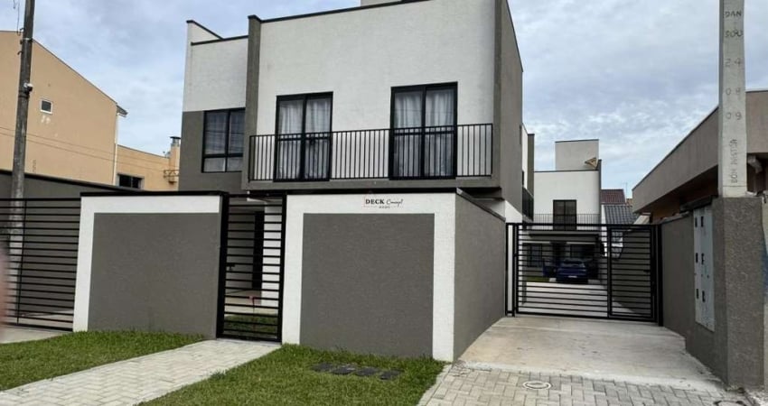 Casa nova em condomínio no Bairro Xaxim com 157m², 3 dormitórios ( sendo uma suíte com sacada ) e 1 vaga de garagem, Xaxim, Curitiba - PR