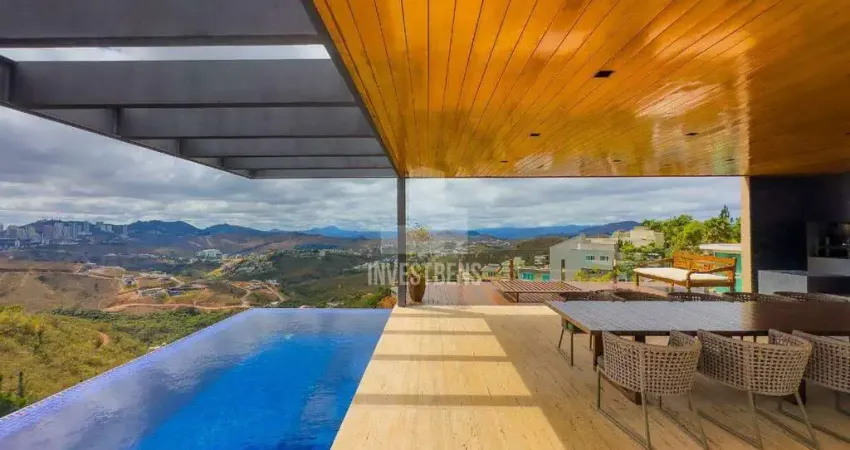 Casa com 4 suítes, mobiliada à venda no condomínio vila alpina - nova lima