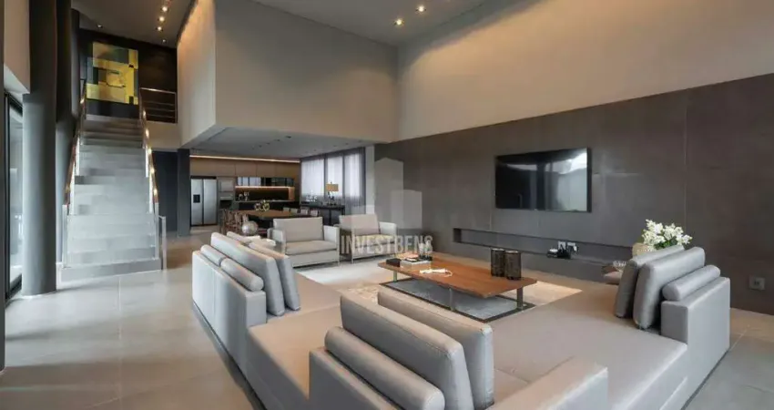 Casa em condomínio com 4 suítes, varanda gourmet e vista para montanha – nova lima, quintas do sol